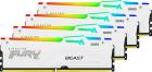 

Оперативная память Kingston DDR5 64GB (4x16GB) 6000MHz FURY Beast White RGB (KF560C40BWAK4-64), Белый