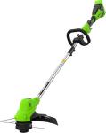 Триммер аккумуляторный Greenworks GD40LT, 40V, 38 см, с 1хАКБ, 8 Ач и ЗУ (2112207UH) зеленый