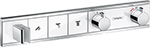 фото Термостат hansgrohe rainselect на 3 потребителя (внешняя монтажная часть) 15 356 400