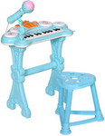 Музыкальный детский центр Everflo ''Пианино'' голубой HS0356831 - фото 1