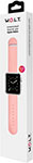 Силиконовый браслет W.O.L.T. для Apple Watch 38 мм, розовый