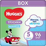 Трусики-подгузники Huggies 5 размер (12-17 кг) 96 шт. (48*2) Д/МАЛЬЧ Disney Box NEW трусики подгузники kioshi xl 12 18 кг 36 шт ks004