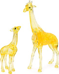 3D головоломка Crystal Puzzle Два жирафа металлическая головоломка золотая сказка