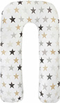 Подушка для беременных Amarobaby U-образная 340х35 (Звезды пэчворк)