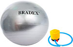 Мяч для фитнеса антивзрыв Bradex 65 см с насосом мяч для фитнеса антивзрыв bradex 85 см с насосом
