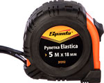 

Рулетка Sparta 31312 Elastica, 5 м х 18 мм, обрезиненный корпус