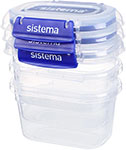 Набор герметичных контейнеров Sistema /'/'KLIP IT/'/' 400 мл, 3 шт. 881543