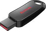 Флеш-накопитель Sandisk USB Flash Cruzer Snap 2.0 128 Gb пластик черный флеш накопитель sandisk ultra fit [3 1 64 gb пластик ]