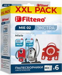 Набор пылесборников Filtero MIE 02 (6) XXL PACK ЭКСТРА набор пылесборников filtero sam 02 4 экстра anti allergen