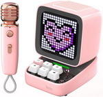 Портативная колонка с микрофоном Divoom Ditoo Mic розовая (41000009683) портативная колонка divoom ditoo mic с микрофоном и пиксельным led экраном розовая