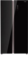 Холодильник Side by Side Kraft KF-MS5851BI Черное стекло