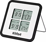 Часы с термометром Kitfort КТ-3301 peakmeter pm6501 жк дисплей измеритель температуры типа k термопара с цифровым термометром с фиксацией данных регистрацией