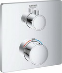 фото Смеситель для ванной комнаты grohe grt thm душ перкл.вер/руч.душ квадр 24079000