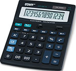 Калькулятор настольный Staff STF-888-14 (200х150мм), 14 разрядов, двойное питание, 250182 настольный полноразмерный калькулятор deli