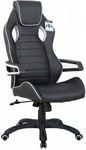 Кресло Brabix ''Techno Pro GM-003'', экокожа, черное/серое, вставки серые, 531814
