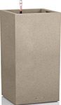фото Напольное кашпо с автополивом lechuza canto stone 30 колонна с субстратом в комплекте пластик бежевое ш30 д30 в56 см 12л 13601