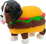 фото Тянущаяся фигурка 1 toy прокачка для собачки, серия 3 бернская гончая-гамбургер, 10 см