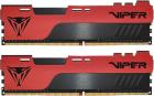 

Оперативная память Patriot Memory Viper Elite DDR4 16GB (2x8GB) 3200MHz (PVE2416G320C8K), Черный/красный