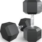 

Гантель гексагональная Unix Fit обрезиненная, 20 кг, Черный