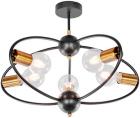 

Люстра потолочная Lussole Lgo Garland LSP-8374, Черный/бронза