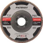

Круг лепестковый торцевой Patriot EXPERT 125 мм, 22.23 мм, P60, цирконий