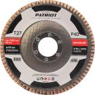 

Круг лепестковый торцевой Patriot EXPERT 115 мм, 22.23 мм, P40, цирконий