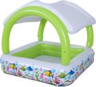 

Бассейн надувной детский SunClub с навесом, 143х123 см, 240 л (51016), Белый/зеленый