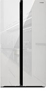 Холодильник Side by Side Hyundai CS5003F белое стекло
