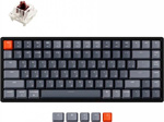 Клавиатура беспроводная Keychron K2, 84 клавиши, алюминиевый корпус, RGB подсветка, Hot-Swap, Gateron Brown Switch (K2-C3H) keychron k8 pro wireless rgb k8p j3 ru gateron g pro brown
