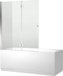 Шторка для ванны Aquanet Beta 4 NF6222-hinge, прозрачное стекло (NF6222-hinge)