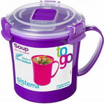 Кружка суповая Sistema To-Go 656мл фиолетовая 21107 - фото 1