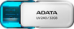 Флеш-накопитель ADATA USB2 32GB AUV240-32G-RWH белый флеш накопитель transcend 64 gb jetflash 370 ts 64 gjf 370 usb 2 0 белый