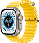 Умные часы Apple Watch 8Ultra GPS + Cellular 49mm Titanium Case спортивный ремешок цвета желтый океан 49 мм (MNH93LL/A)