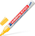 Маркер-краска лаковый (paint marker) Edding 8750, ЖЕЛТЫЙ, 2-4 мм, круглый наконечник, алюминиевый корпус