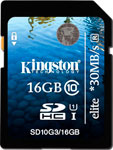 

Карта памяти Kingston SDHC 16 Gb Class 10 (SD 10 G3/16 GB)
