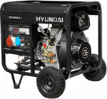 Электрический генератор и электростанция Hyundai DHY 6000 LE-3+ колеса