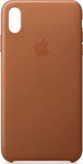 

Чехол (клип-кейс) Apple Leather Case для iPhone XS Max цвет (Saddle Brown) золотисто-коричневый MRWV2ZM/A