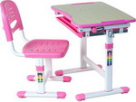 Комплект парта + стул трансформеры FunDesk PICCOLINO PINK, 211461 стул la alta barcelona square пепельно розовый