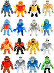 Тянущаяся фигурка 1 Toy MONSTER FLEX COMBAT, Случайный персонаж из коллекции, 15 см, в броне и с оружием, 16 видов тянущаяся фигурка 1 toy monster flex super heroes 15 см 12 видов в ассортименте