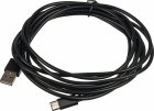 Кабель NONAME USB (m)-USB Type-C (m) 3м черный кабель noname cable10 db15 m db15 m 10м феррит кольца