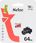 Карта памяти microSD Netac P500 ECO, 64 GB (NT02P500ECO-064G-S)