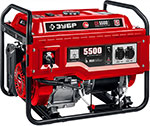 Бензиновый генератор Зубр СБ-5500Е, с электростартером сб 5500е бензиновый генератор с электростартером 5500 вт зубр