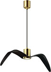 Люстра подвесная Odeon Light PENDANT, черный/бронзовый, стекло (4900/1C)