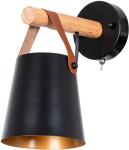 

Бра Arte Lamp A7032AP-1BK черный, Бежевый/черный/золотистый