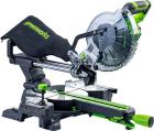 Торцовочная пила аккумуляторная Greenworks GD24MS216, 24V, б/щ c 1х8 Ач и (ЗУ1501707UH) зеленый