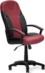 фото Кресло tetchair twister (кож/зам черный бордо pu c-36-6/pu c 36-7)