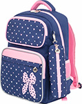 Рюкзак Юнландия COMPLETE, с пеналом ''Pink bow'', 42х29х14 см, 229972 рюкзак pixel one для ноутбука чёрно розовый