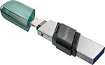 Флеш-накопитель Sandisk Lightning USB Flash 128GB iXpand Flash Drive Flip [SDIX90N-128G-GN6NE] флеш накопитель adata 128gb usb3 2 auv150 128g rbk