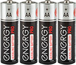 Батарейка алкалиновая Energy Pro LR6/4S АА 4шт батарейка алкалиновая energy turbo lr03 4b аaа 107049