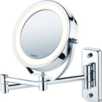 Зеркало компактное двустороннее Beurer BS 59 зеркало двустороннее hasten c x7 увеличением и led подсветкой has1811 silver led подсветка 3 уровня